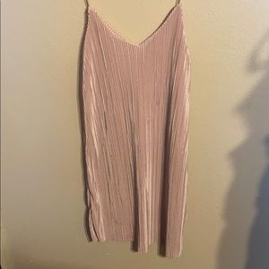 Pink slip dress